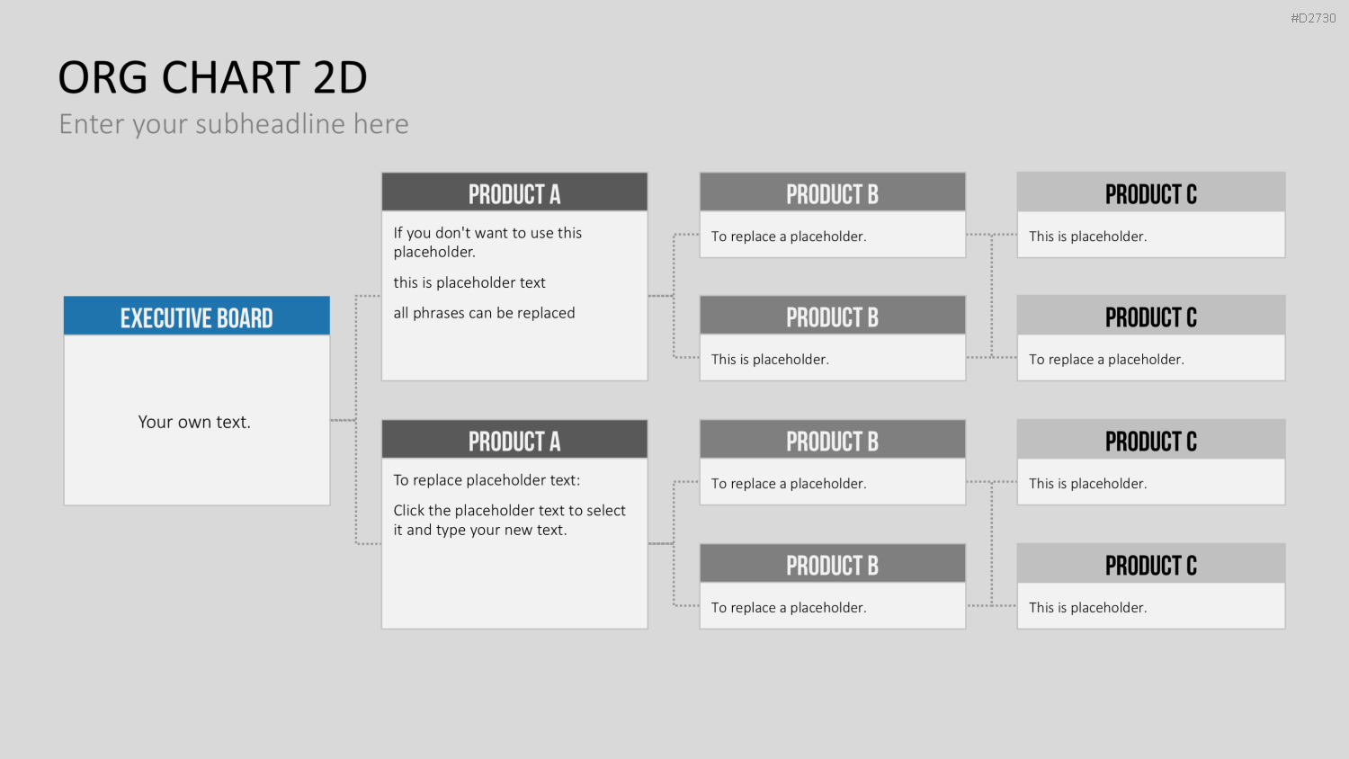 Organigramm - Toolbox 2D PowerPoint-Vorlage