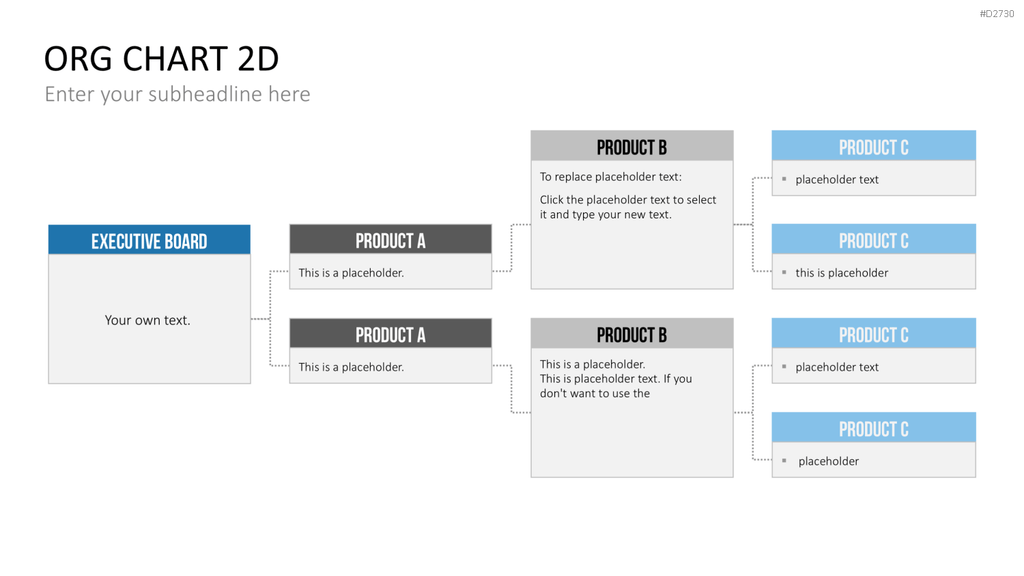 Organigramm - Toolbox 2D PowerPoint-Vorlage
