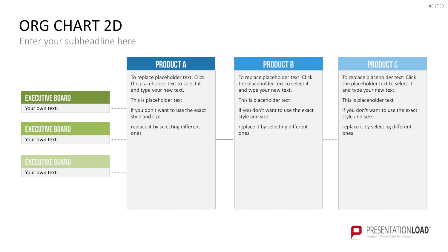 Organigramm - Toolbox 2D PowerPoint-Vorlage
