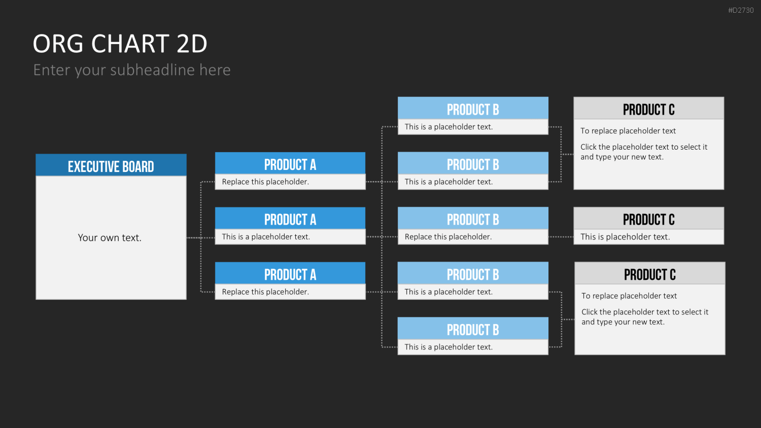 Organigramm - Toolbox 2D PowerPoint-Vorlage
