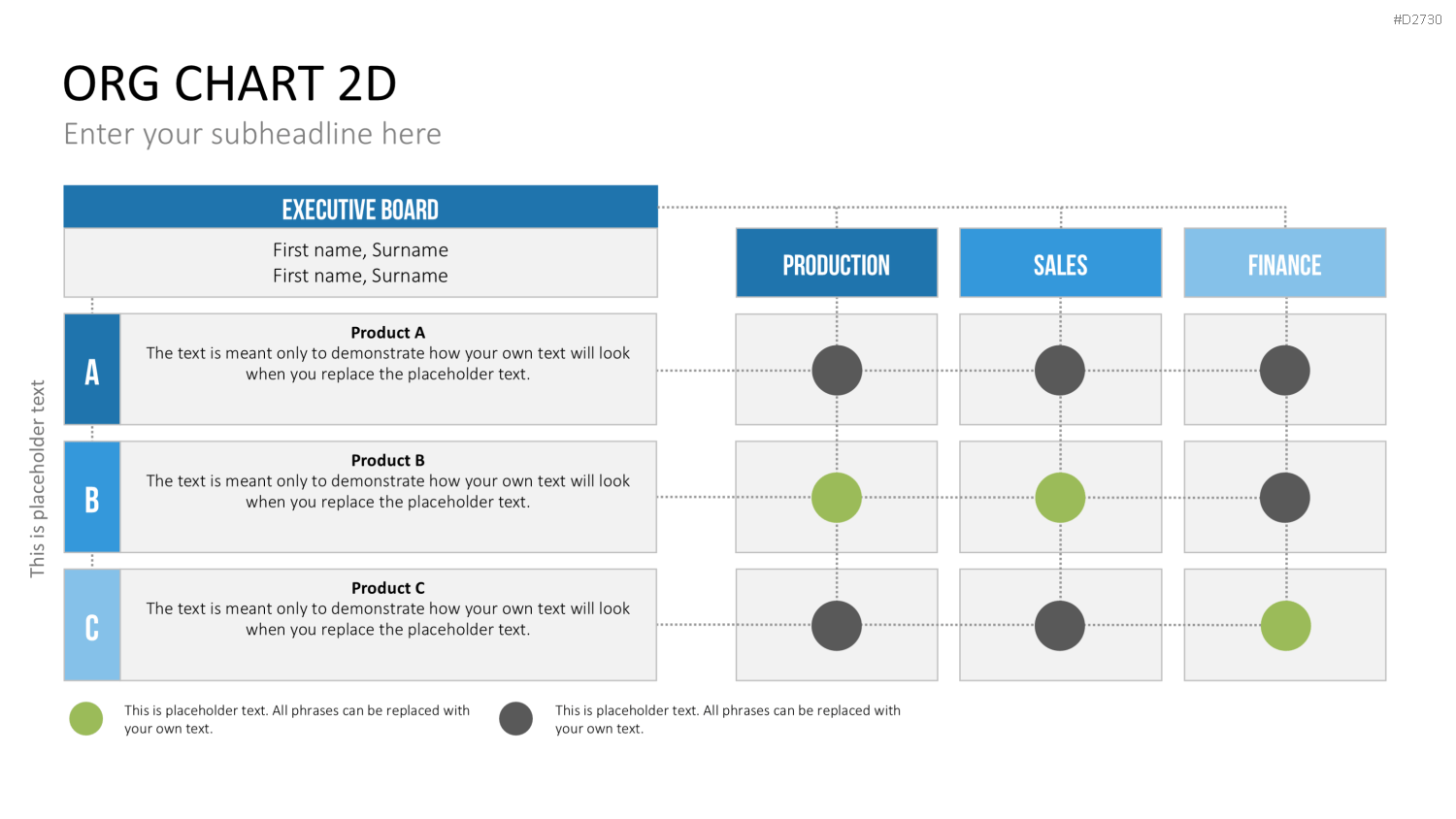 Organigramm - Toolbox 2D PowerPoint-Vorlage