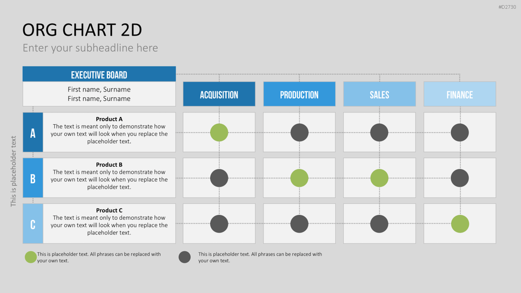 Organigramm - Toolbox 2D PowerPoint-Vorlage