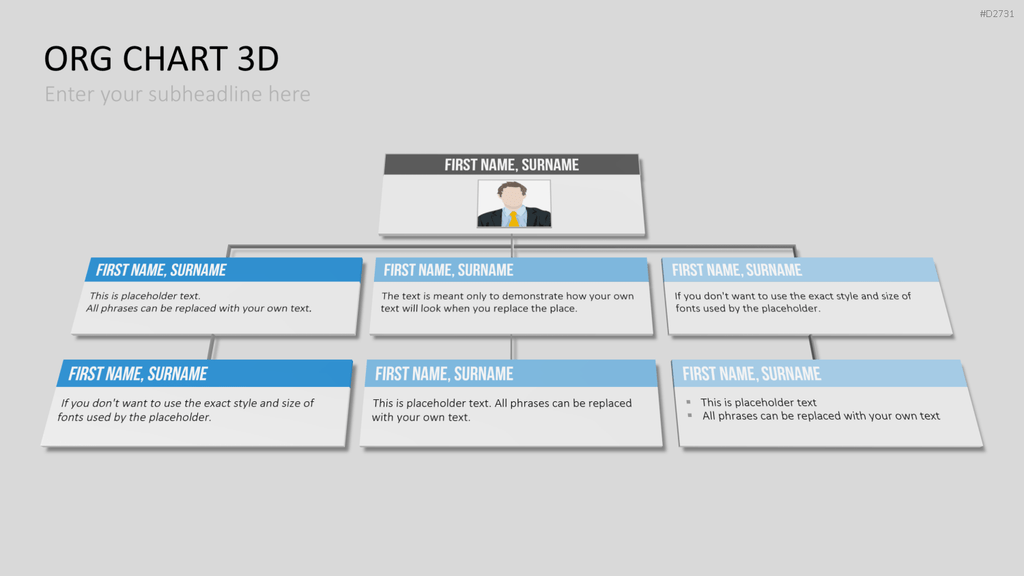 Organigramm - Toolbox 3D PowerPoint-Vorlage