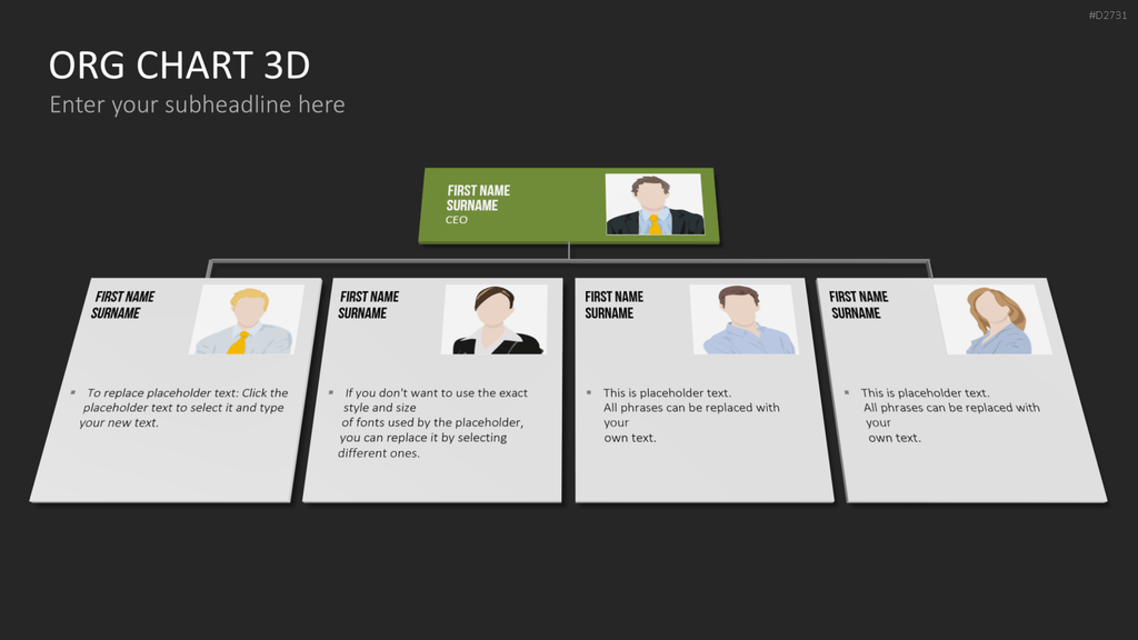 Organigramm - Toolbox 3D PowerPoint-Vorlage