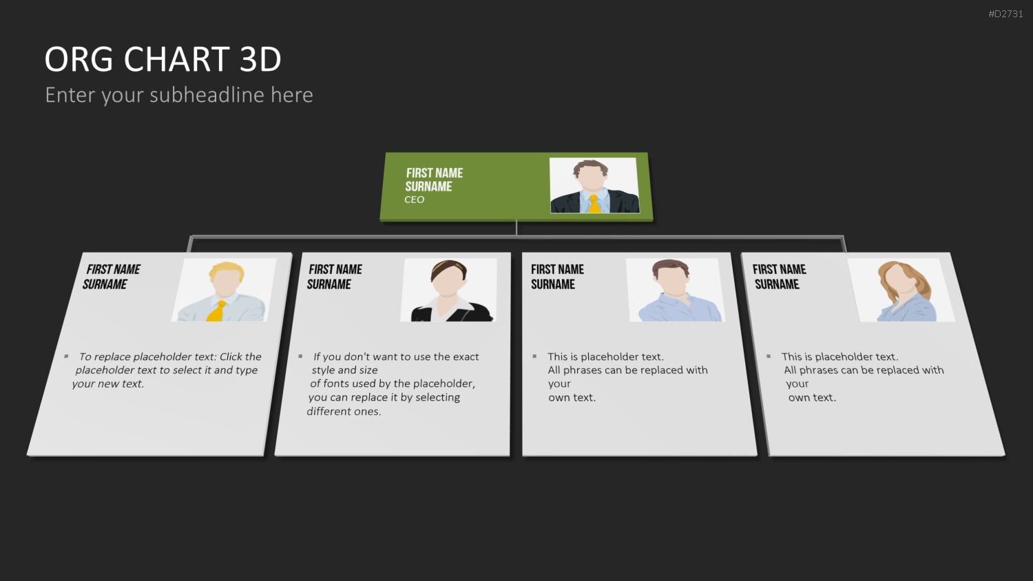 Organigramm - Toolbox 3D PowerPoint-Vorlage