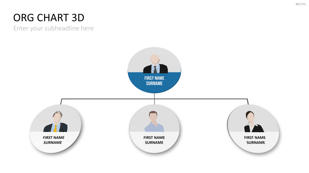 Organigramm - Toolbox 3D PowerPoint-Vorlage