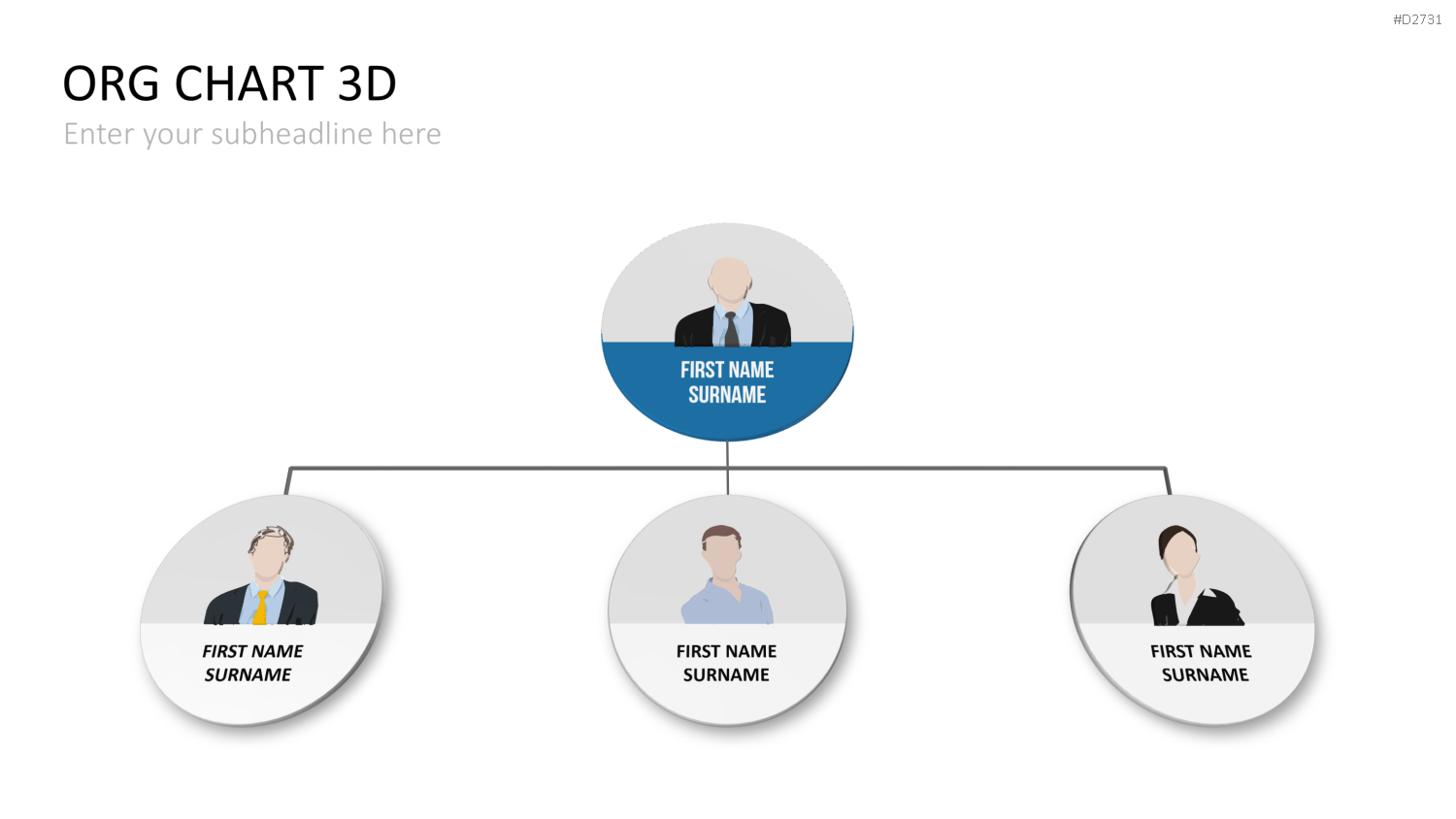 Organigramm - Toolbox 3D PowerPoint-Vorlage