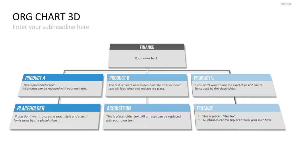 Organigramm - Toolbox 3D PowerPoint-Vorlage
