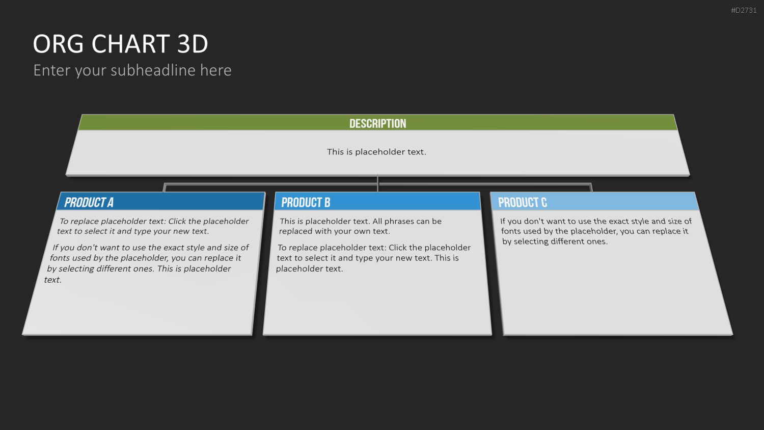 Organigramm - Toolbox 3D PowerPoint-Vorlage