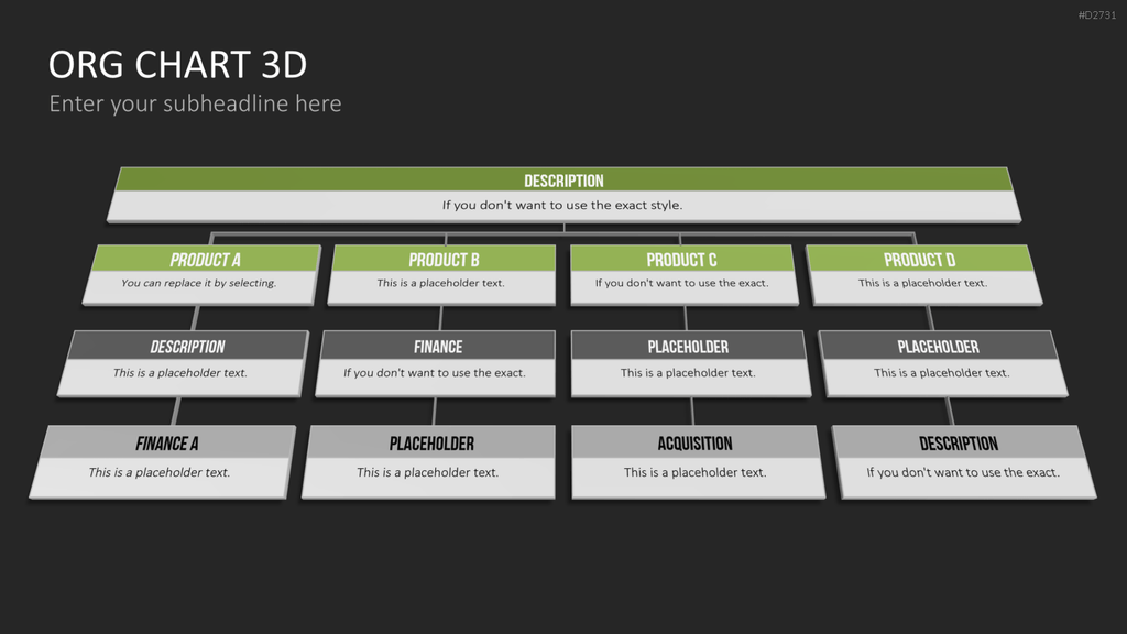 Organigramm - Toolbox 3D PowerPoint-Vorlage