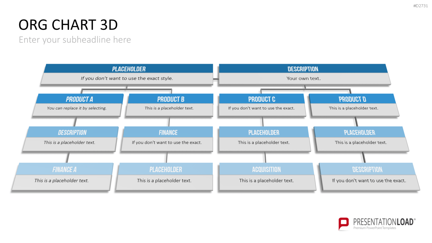 Organigramm - Toolbox 3D PowerPoint-Vorlage