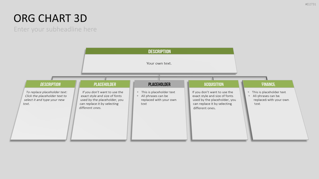Organigramm - Toolbox 3D PowerPoint-Vorlage