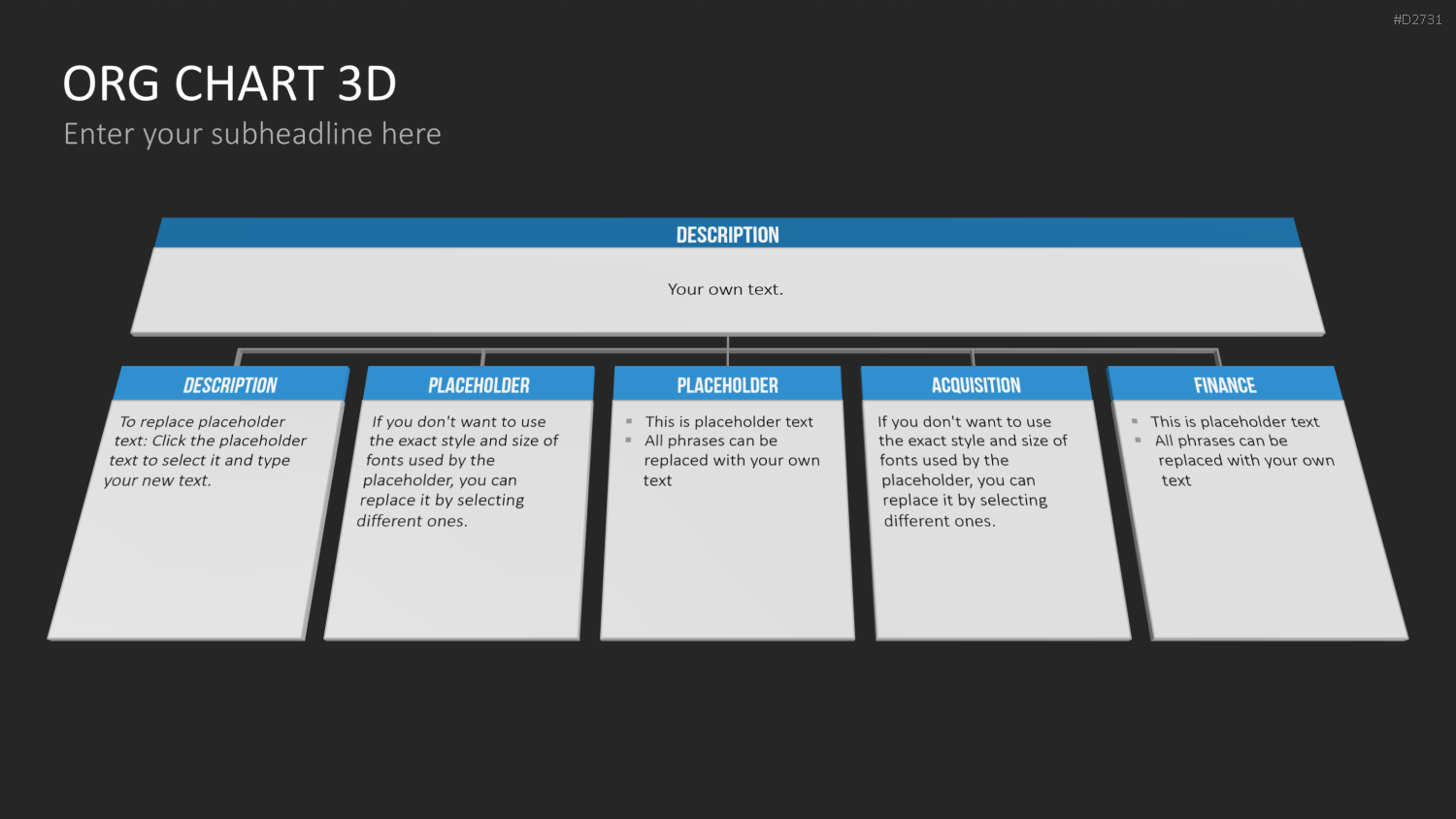 Organigramm - Toolbox 3D PowerPoint-Vorlage