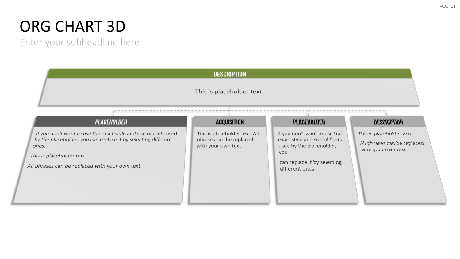 Organigramm - Toolbox 3D PowerPoint-Vorlage