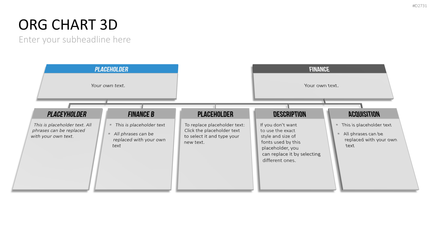 Organigramm - Toolbox 3D PowerPoint-Vorlage