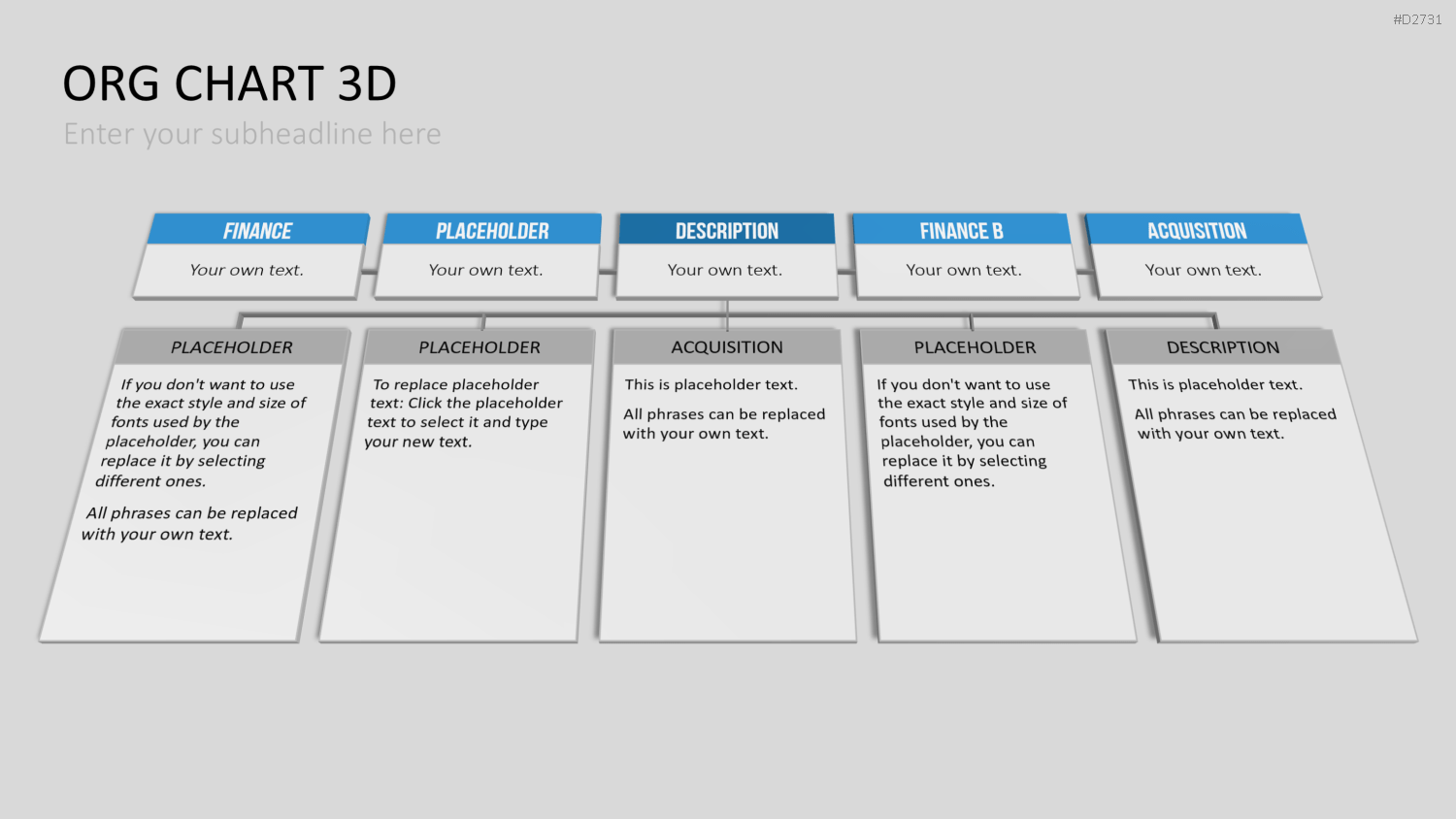 Organigramm - Toolbox 3D PowerPoint-Vorlage