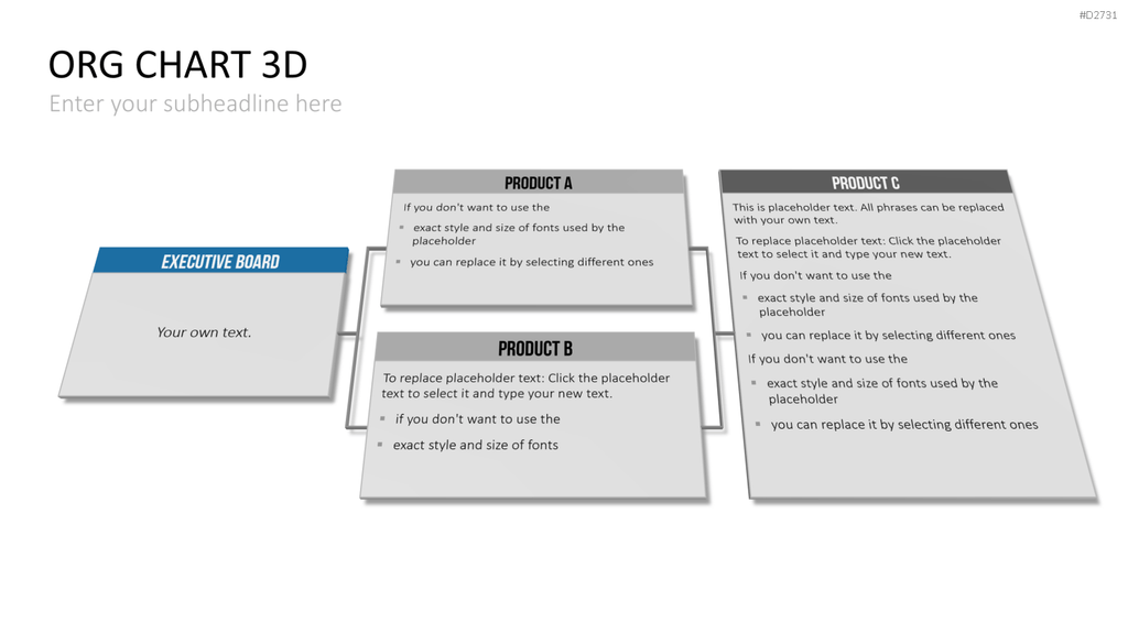 Organigramm - Toolbox 3D PowerPoint-Vorlage