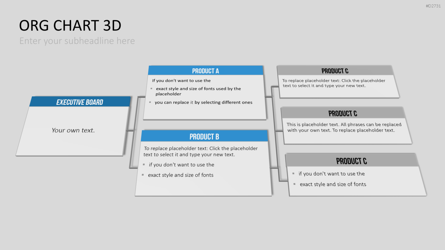 Organigramm - Toolbox 3D PowerPoint-Vorlage