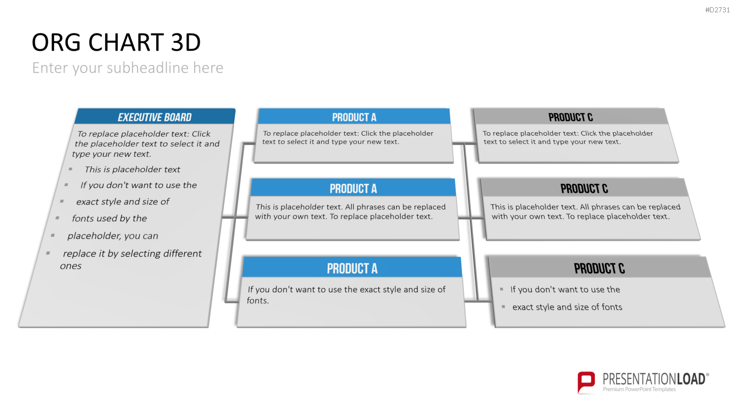 Organigramm - Toolbox 3D PowerPoint-Vorlage