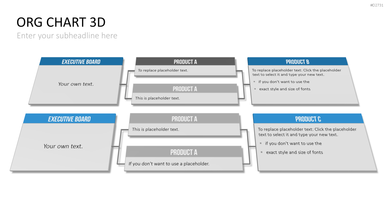 Organigramm - Toolbox 3D PowerPoint-Vorlage