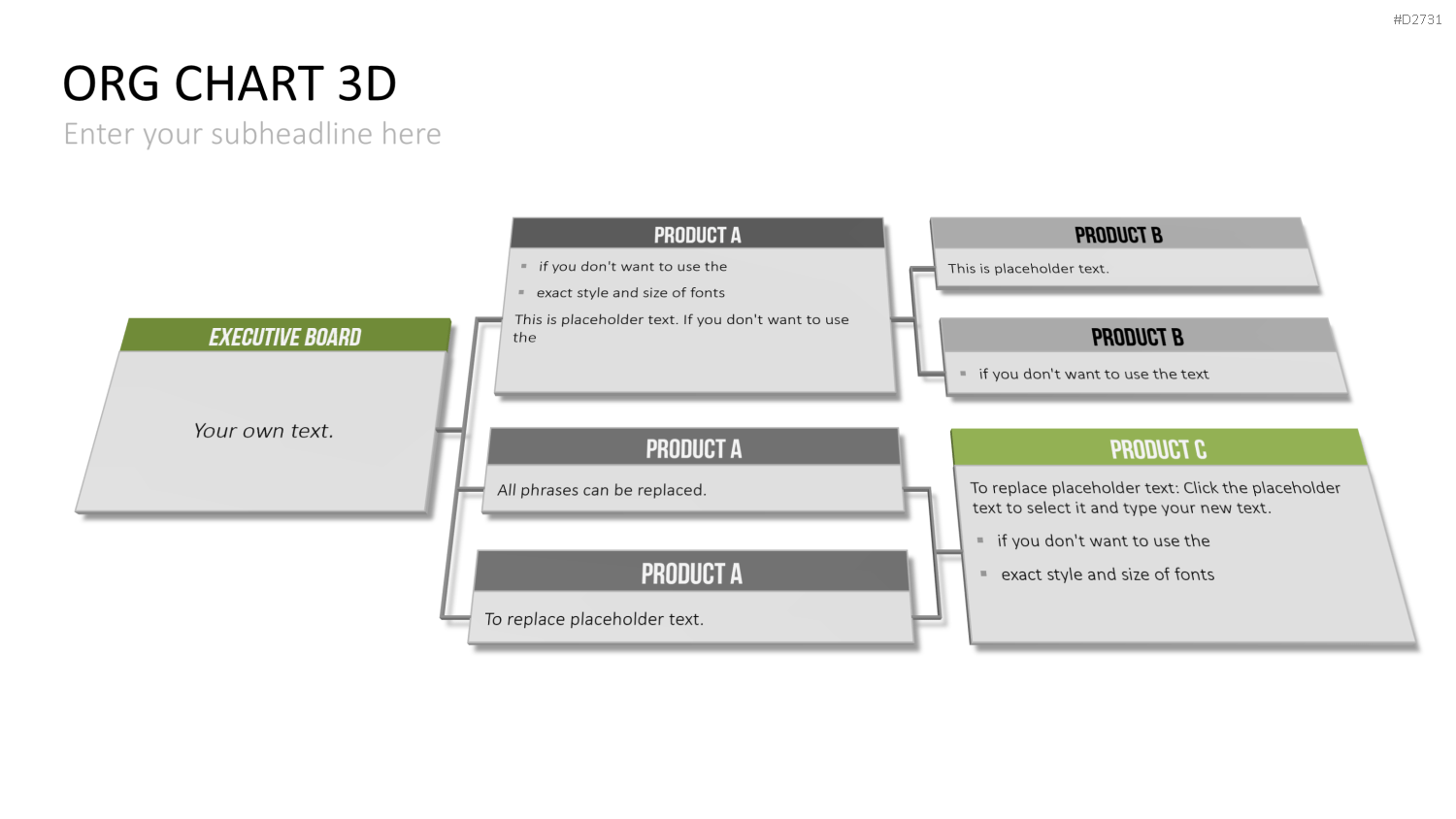 Organigramm - Toolbox 3D PowerPoint-Vorlage