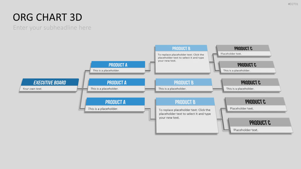 Organigramm - Toolbox 3D PowerPoint-Vorlage