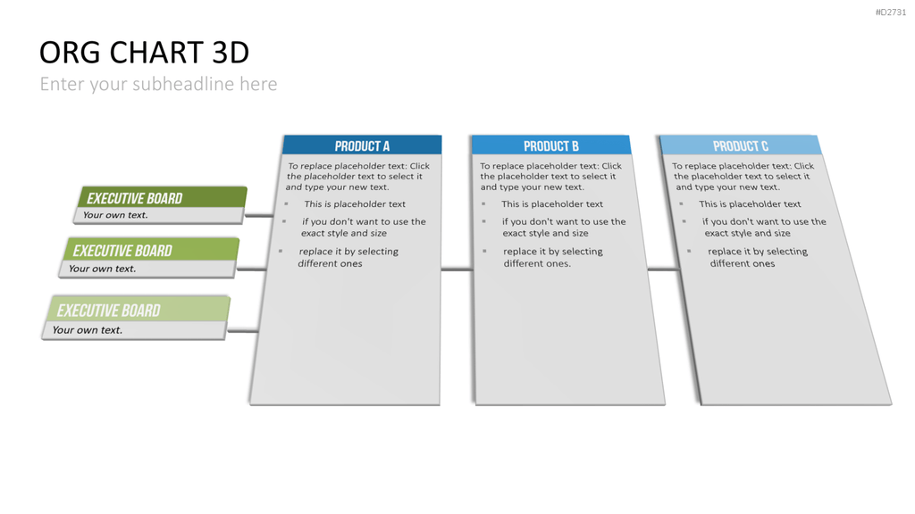 Organigramm - Toolbox 3D PowerPoint-Vorlage
