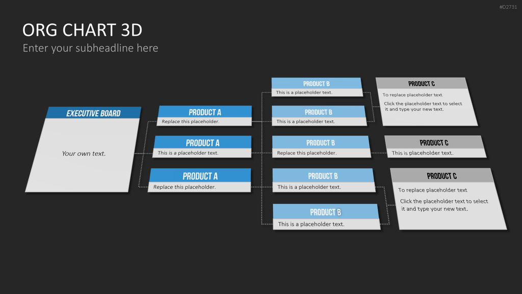 Organigramm - Toolbox 3D PowerPoint-Vorlage