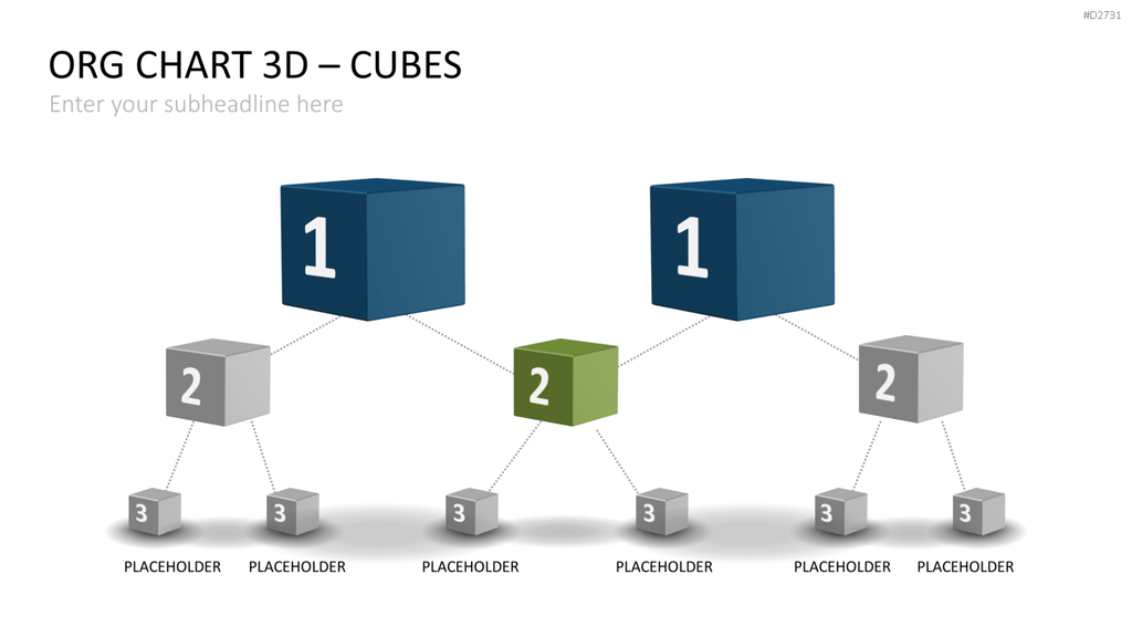 Organigramm - Toolbox 3D PowerPoint-Vorlage