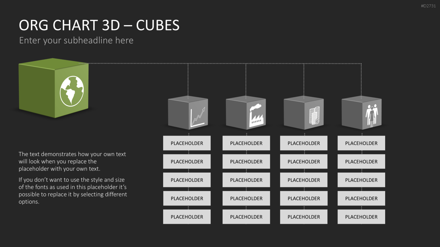 Organigramm - Toolbox 3D PowerPoint-Vorlage