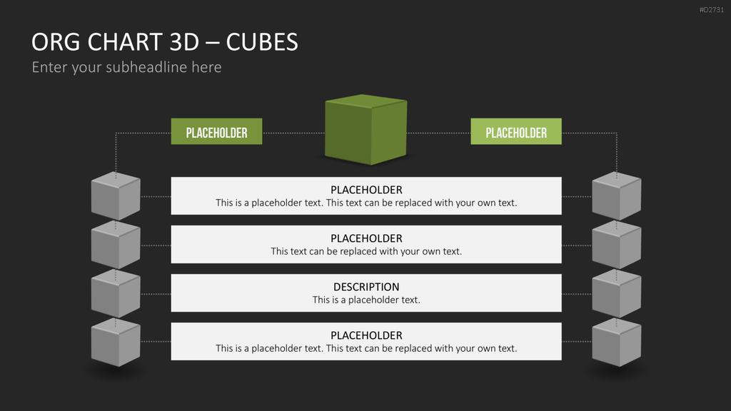 Organigramm - Toolbox 3D PowerPoint-Vorlage