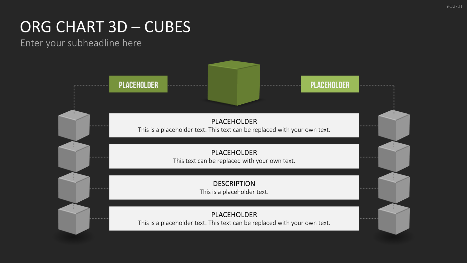 Organigramm - Toolbox 3D PowerPoint-Vorlage