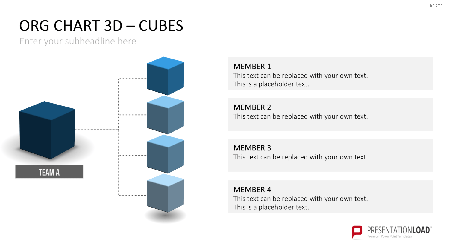Organigramm - Toolbox 3D PowerPoint-Vorlage