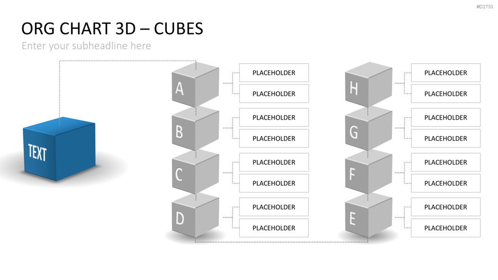 Organigramm - Toolbox 3D PowerPoint-Vorlage