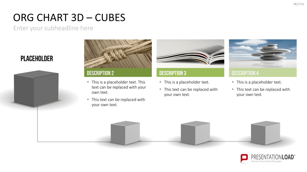 Organigramm - Toolbox 3D PowerPoint-Vorlage
