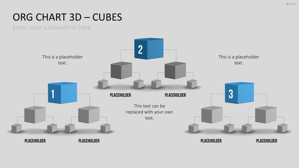 Organigramm - Toolbox 3D PowerPoint-Vorlage
