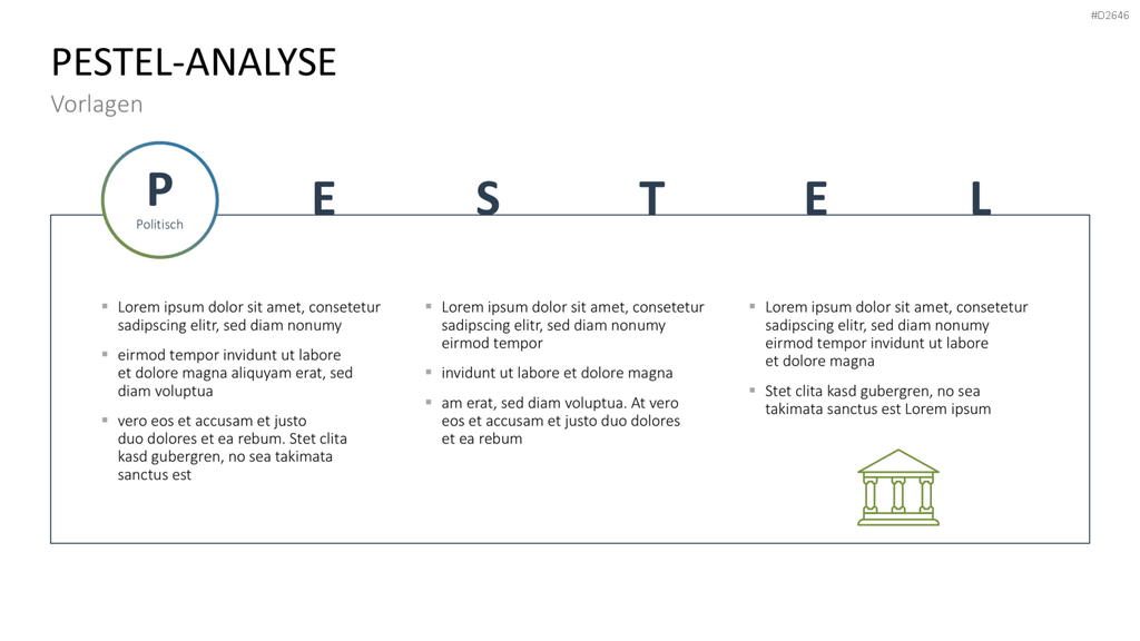 PESTEL-Analyse PowerPoint-Vorlage