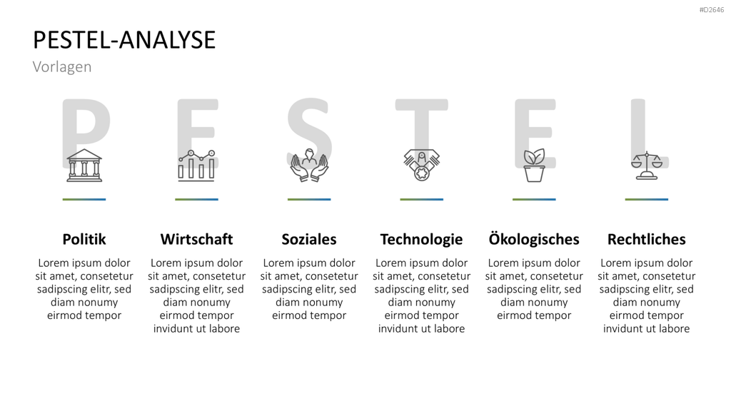 PESTEL-Analyse PowerPoint-Vorlage