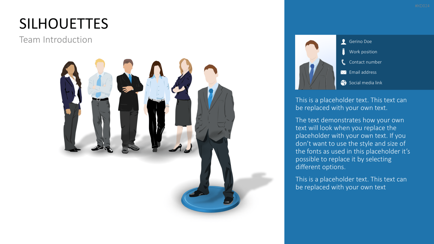 Personen-Silhouetten Bundle2 PowerPoint-Vorlage
