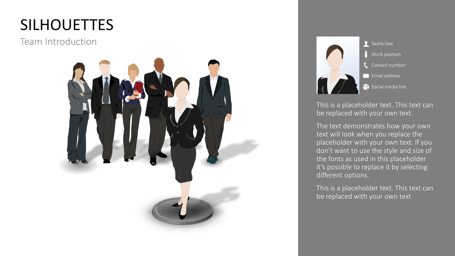 Personen-Silhouetten Bundle2 PowerPoint-Vorlage