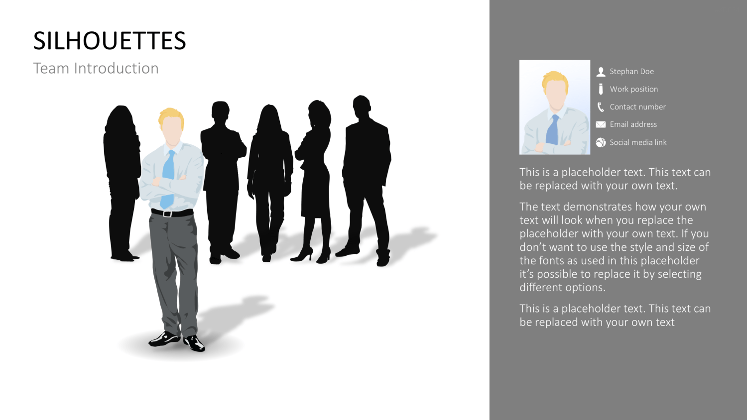 Personen-Silhouetten Bundle2 PowerPoint-Vorlage