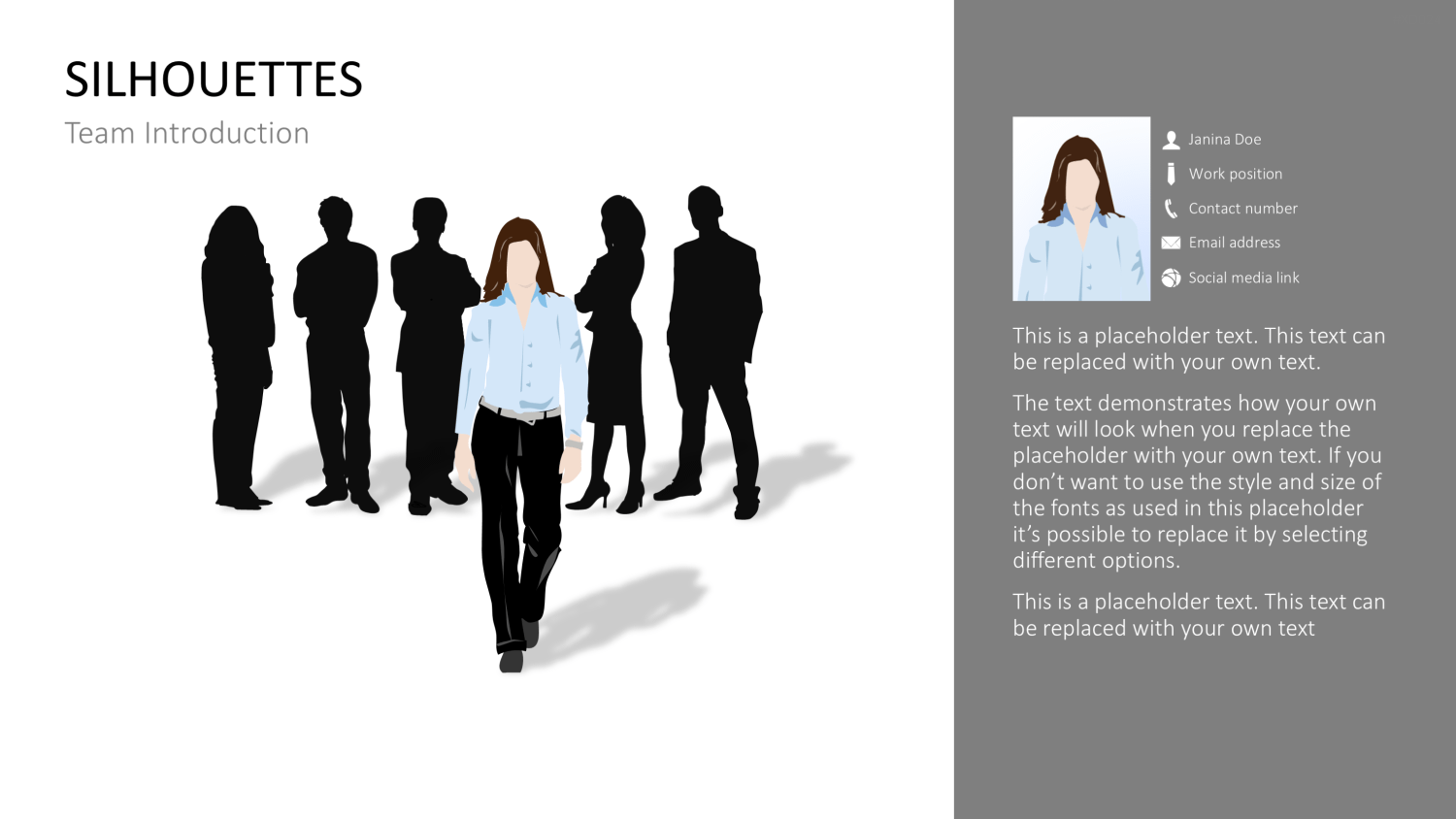 Personen-Silhouetten Bundle2 PowerPoint-Vorlage