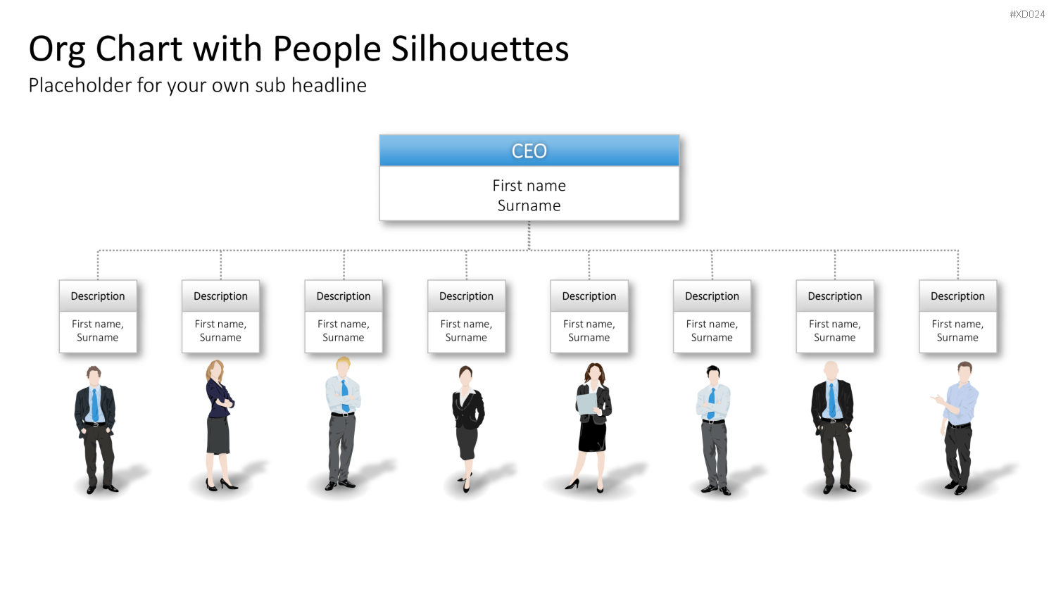 Personen-Silhouetten Bundle2 PowerPoint-Vorlage