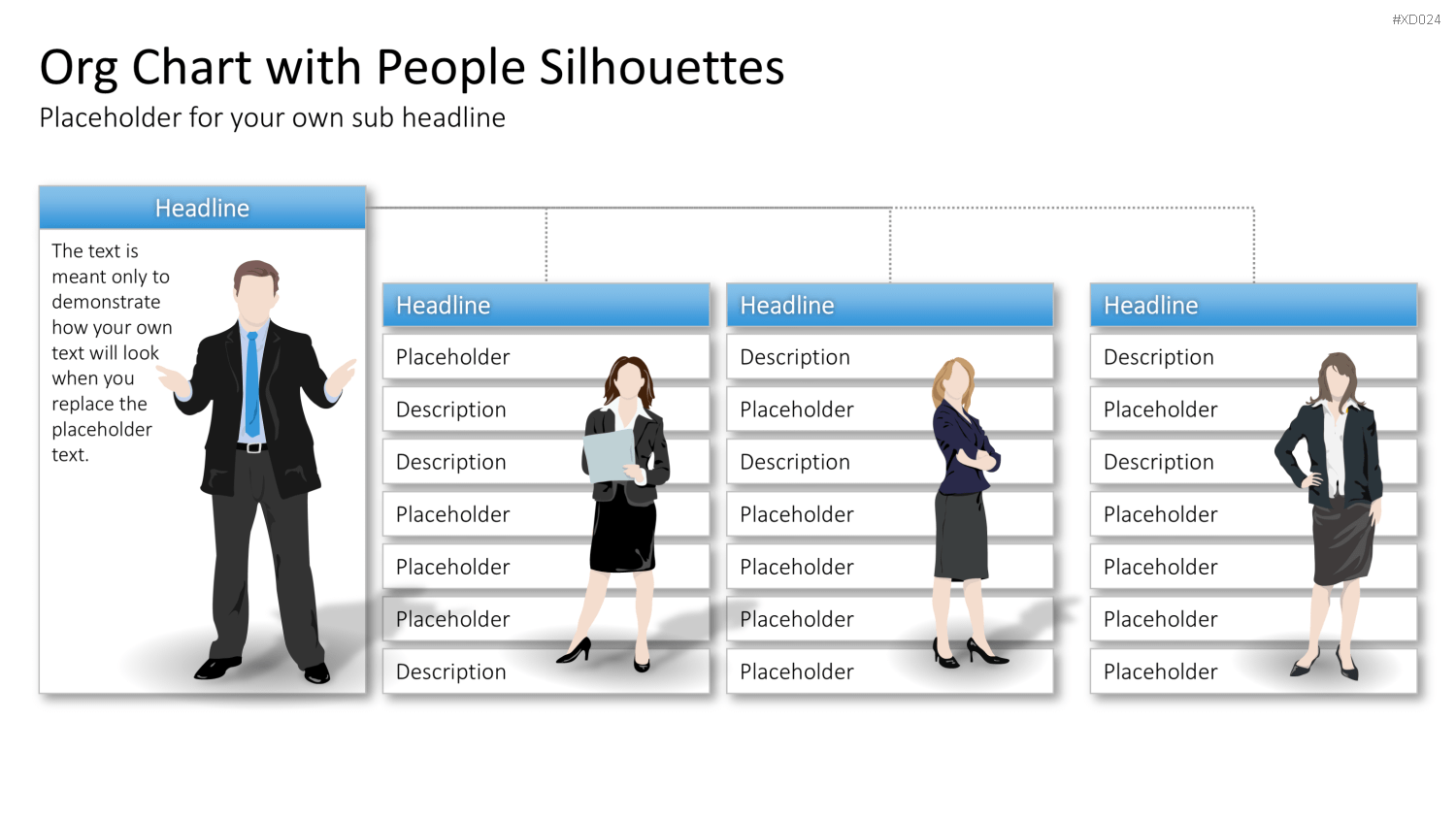 Personen-Silhouetten Bundle2 PowerPoint-Vorlage