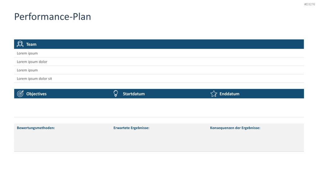 Performance Management PowerPoint-Vorlage