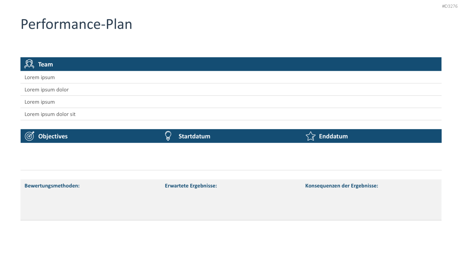 Performance Management PowerPoint-Vorlage