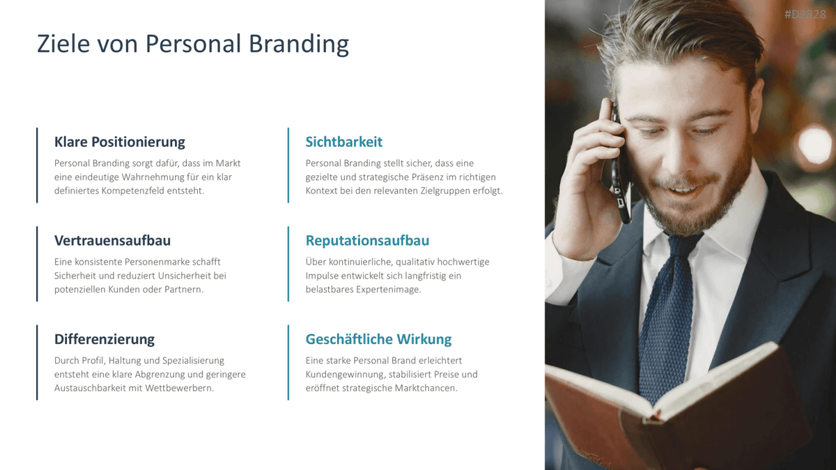 Personal Branding / Thought Leadership PowerPoint-Vorlage
