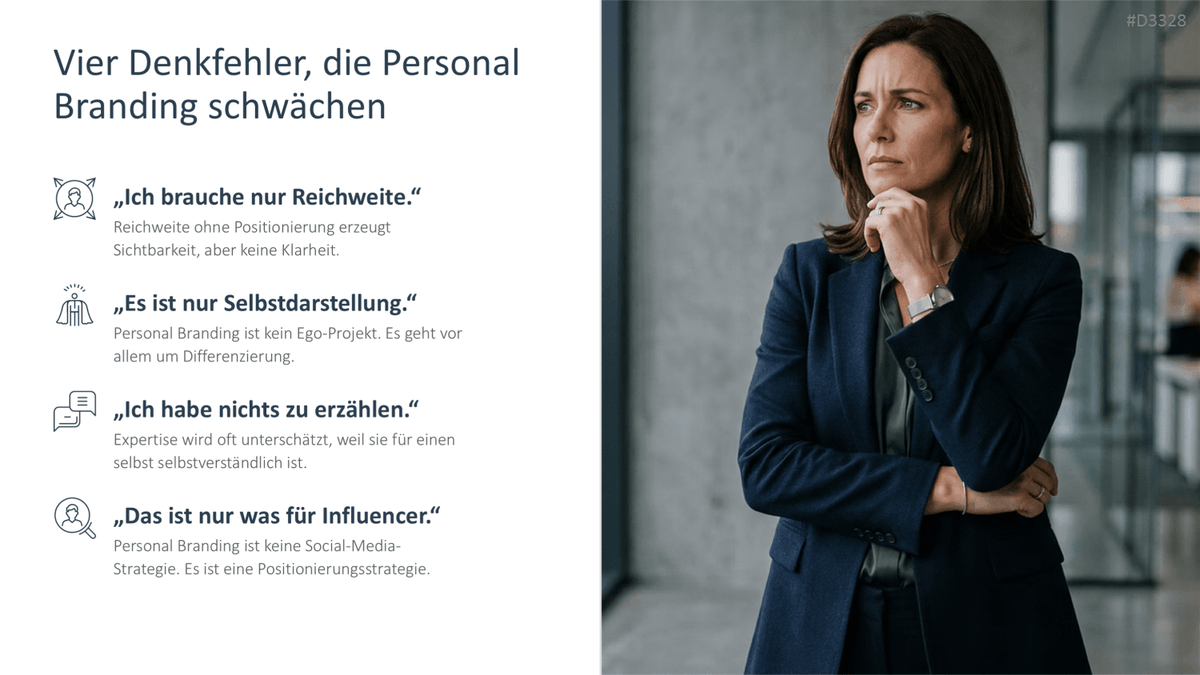 Personal Branding / Thought Leadership PowerPoint-Vorlage