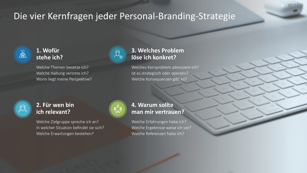 Personal Branding / Thought Leadership PowerPoint-Vorlage