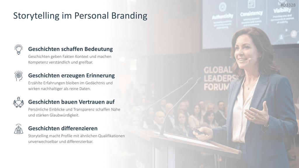 Personal Branding / Thought Leadership PowerPoint-Vorlage
